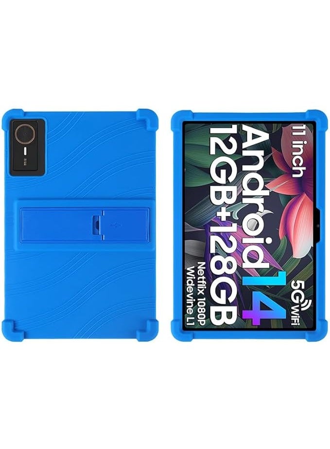 Case For ZTE Nubia Pad SE 10.95 inch Silicone Thickened Airbag Anti-Fall Tablet Case with Multi-View Stand Kids-Friendly Soft Protective Cover - Image 1